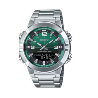Casio Stainless Steel Band Analog-Digital Watch for Men - AMW-870DA-3AVDF