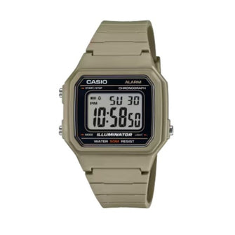 Casio Beige Resin Band Digital Watch for Men - W-217H-5AVDF