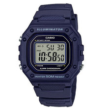 Casio Illuminator Digital Watch for Unisex - W-218H-2AVDF