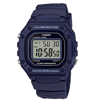 Casio Illuminator Digital Watch for Unisex - W-218H-2AVDF