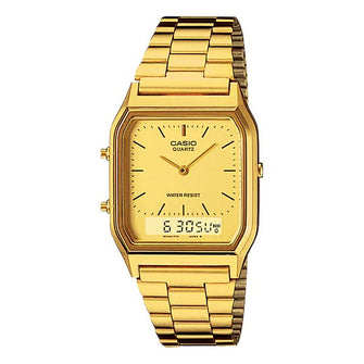 Casio Youth Series Analog Gold Dial Watch for Men - AQ-230GA-9DMQ