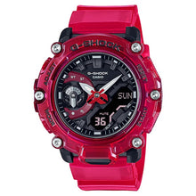 Casio G-Shock Red Resin Strap Unisex - GA-2200SKL-4ADR