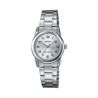 Casio Women's Silver Dial Stainless Steel Analog Watch - LTP-V001D-7BUDF
