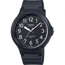 Casio Men's Black Dial Silicone Band Watch - MW-240-1BVDF